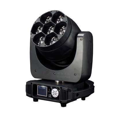 LED Moving Head Light RGBW Stage Light Mini Moving Beams Rotating Moving Head DMX512 Jade 7x40w Master-slave Auto Running