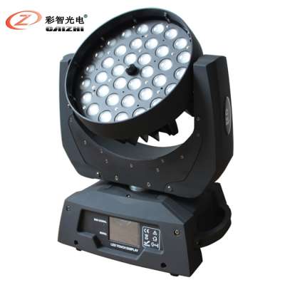 Cozi High Brightness 36pcs x 10w RGBW 4in1 LED Wash Moving head zoom Intelligence  light OEM ODM Manufacture Price Fashion Bar